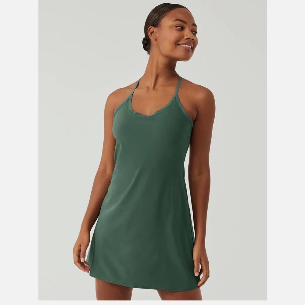 Outdoor Voices Hunter Green Exercise Dress - Small